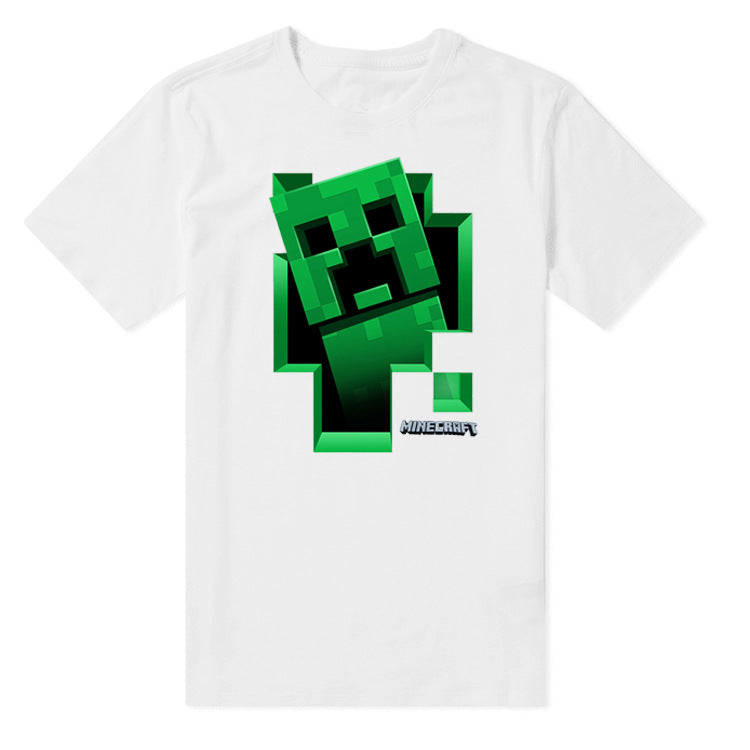 Cotton short-sleeved T-shirt