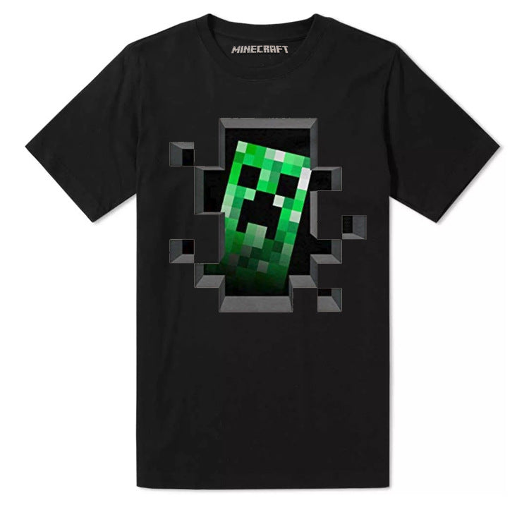 Cotton short-sleeved T-shirt